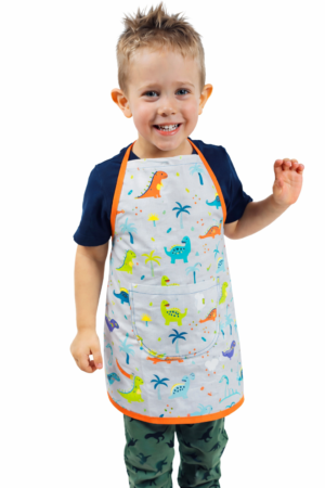 Fartuszek bawełniany w dinozaury