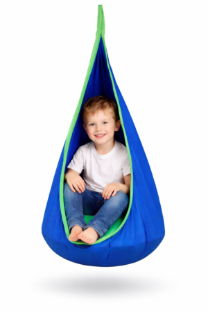Huśtawka kokon niebieski