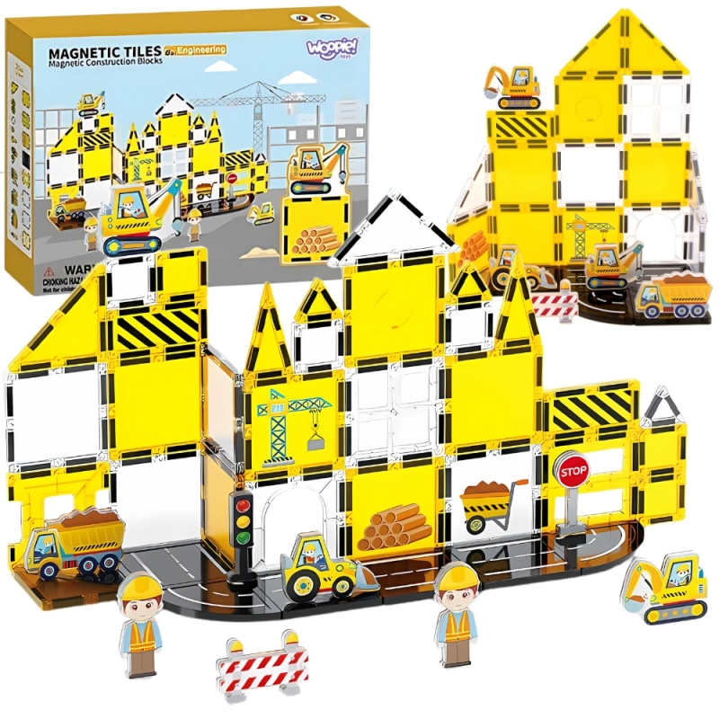 klocki-magnetyczne-plac-budowy klocki magnetyczne plac budowy