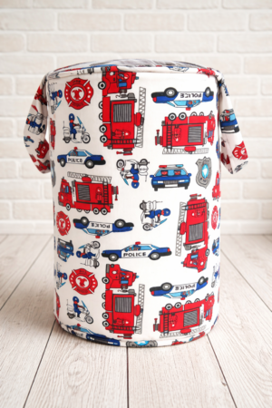 Kosz na zabawki policja straż