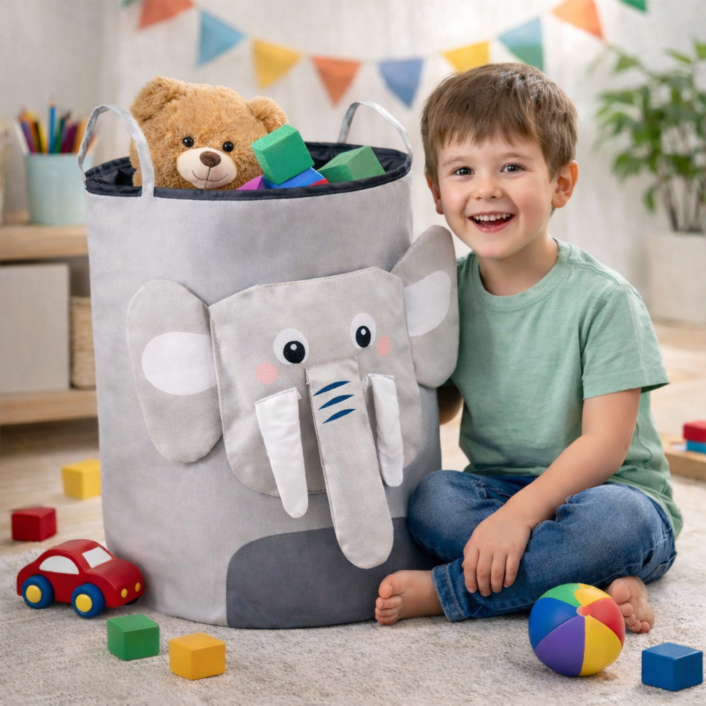 kosz na zabawki słonik 