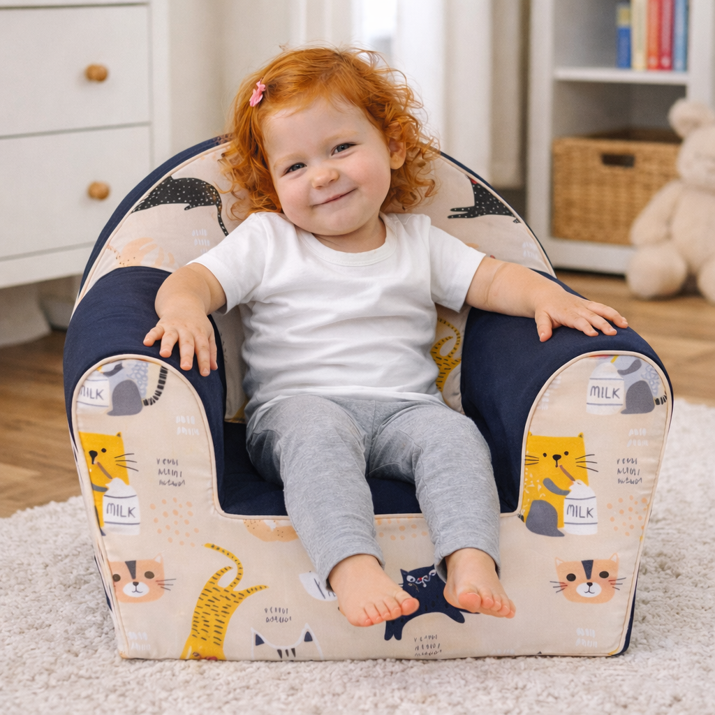 Miękki fotelik z pianki