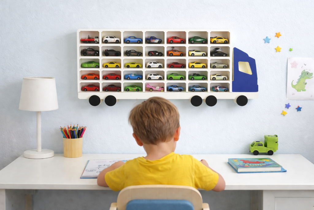 Półka na samochodziki typu Hot Wheels