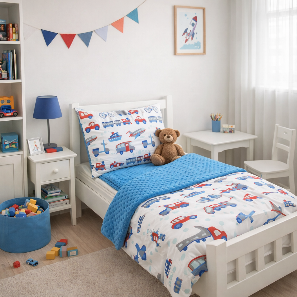 Pościel do przedszkola POJAZDY 