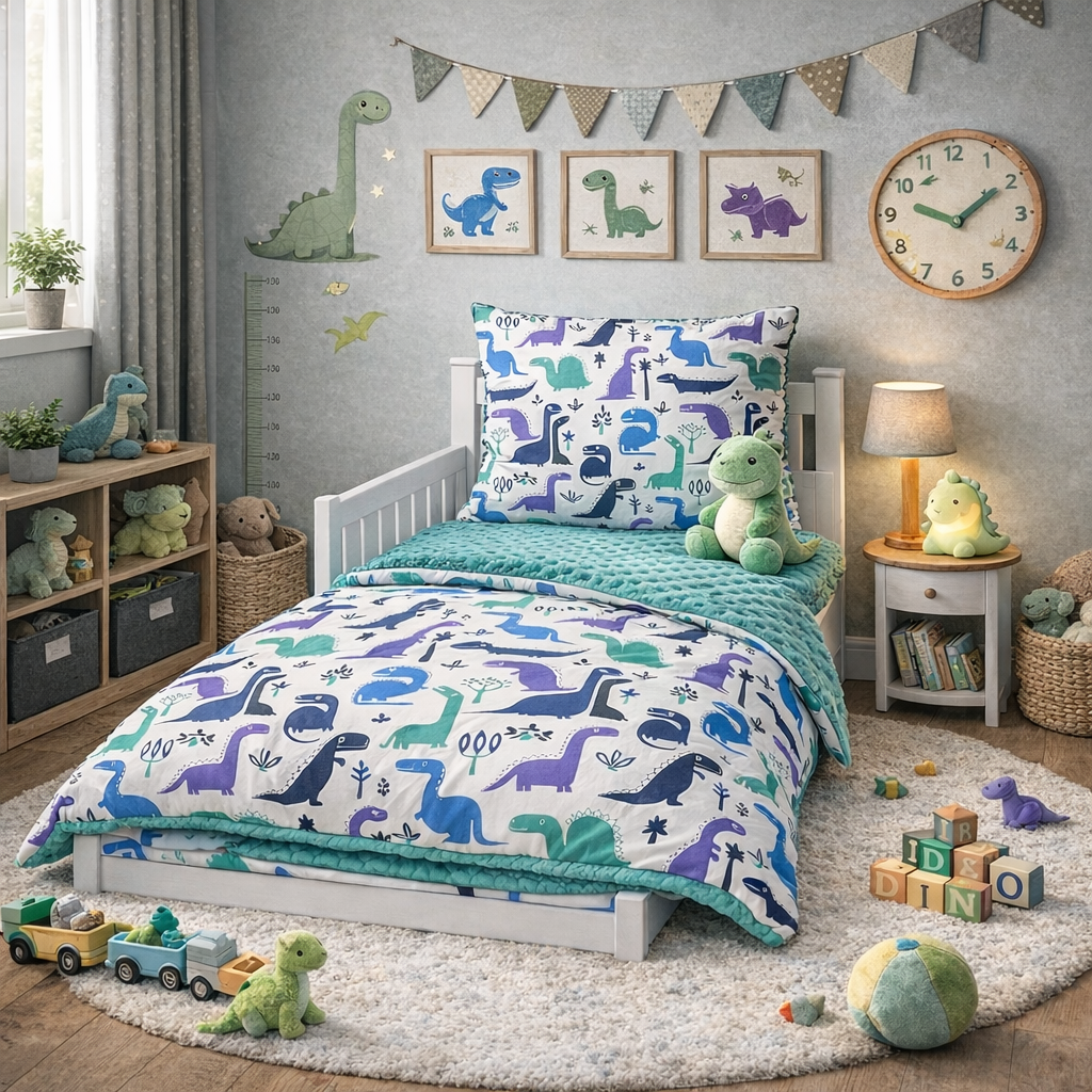 posciel-do-zlobka-dinozaury-0
