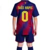 strój piłkarski barcelona 3w1 napis