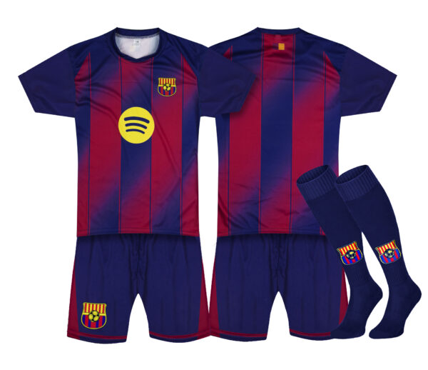 Strój piłkarski Barcelona 3w1 + napis