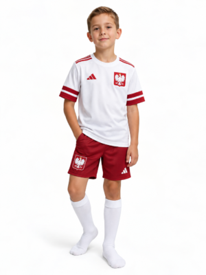 Strój piłkarski Polska Adidas napis