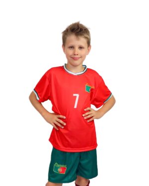 Strój piłkarski Ronaldo dla dzieci