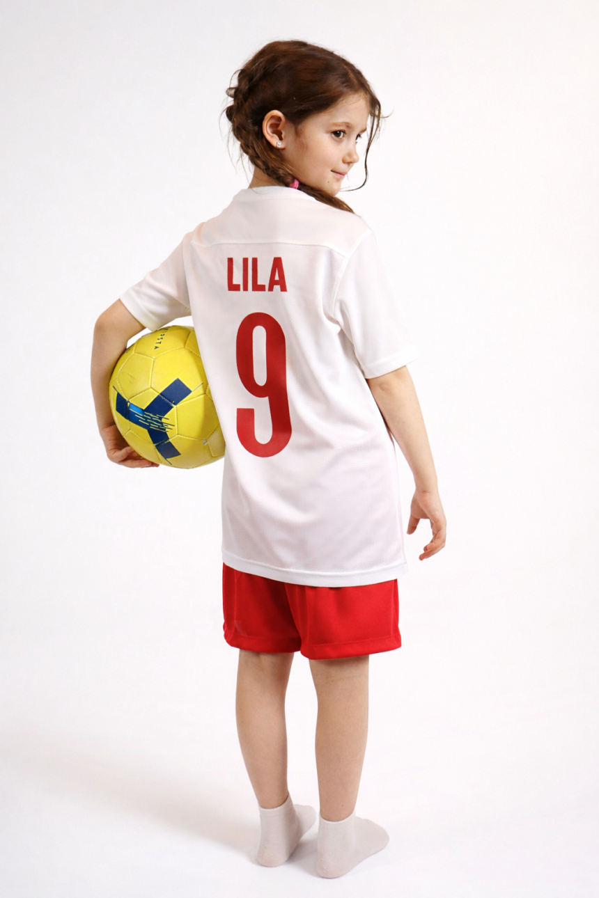 Stroje piłkarskie z imieniem dla dzieci – hit sezonu