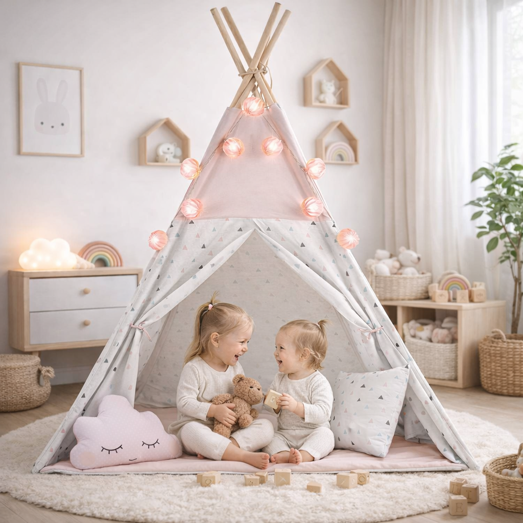 Tipi różowe dla dziewczynki