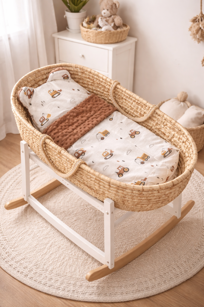 Zestaw kocyk i poduszka do wózka