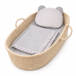 Zestaw niemowlęcy wafel szary